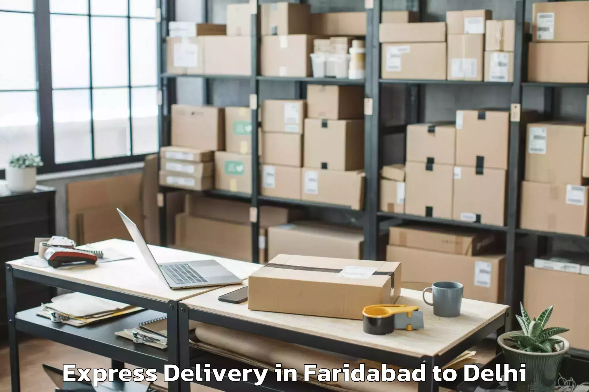 Book Faridabad to South Asian University New Del Express Delivery Online